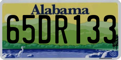 AL license plate 65DR133