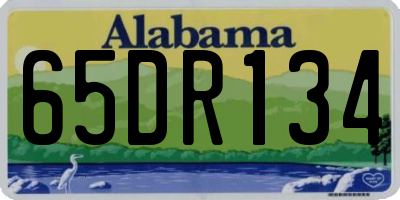 AL license plate 65DR134