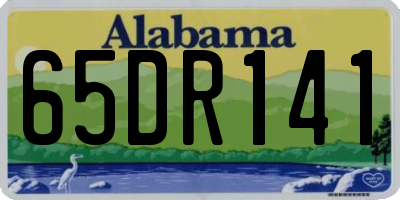 AL license plate 65DR141