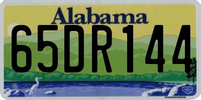 AL license plate 65DR144