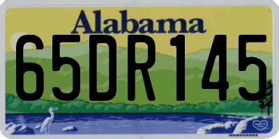 AL license plate 65DR145