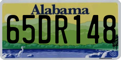AL license plate 65DR148