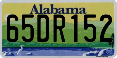 AL license plate 65DR152