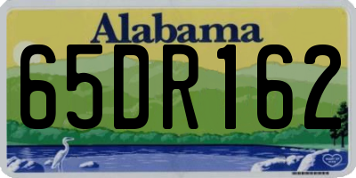 AL license plate 65DR162