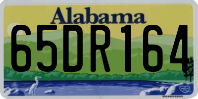 AL license plate 65DR164