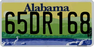 AL license plate 65DR168