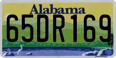 AL license plate 65DR169