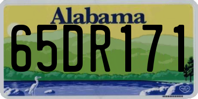 AL license plate 65DR171