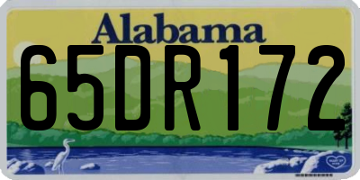 AL license plate 65DR172