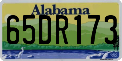 AL license plate 65DR173