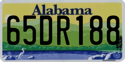 AL license plate 65DR188