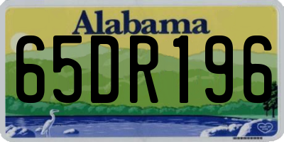 AL license plate 65DR196