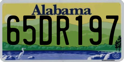AL license plate 65DR197