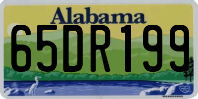 AL license plate 65DR199