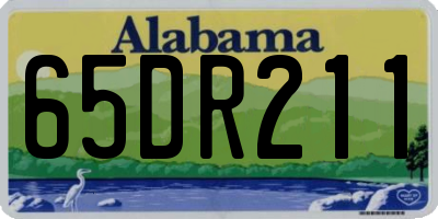 AL license plate 65DR211