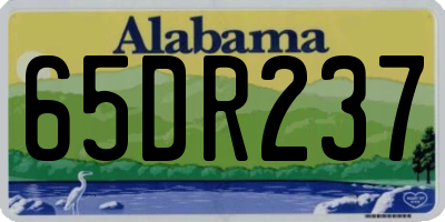 AL license plate 65DR237