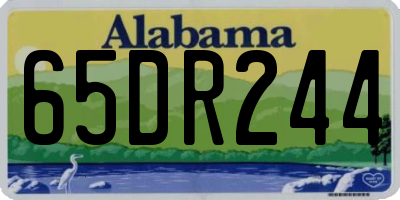 AL license plate 65DR244