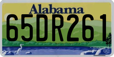 AL license plate 65DR261