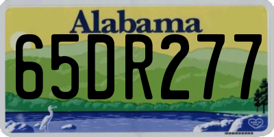 AL license plate 65DR277