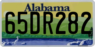 AL license plate 65DR282
