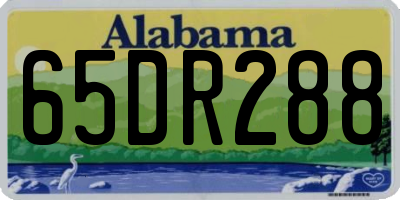 AL license plate 65DR288