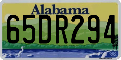 AL license plate 65DR294