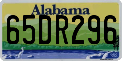 AL license plate 65DR296