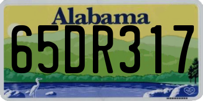 AL license plate 65DR317