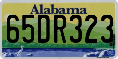 AL license plate 65DR323