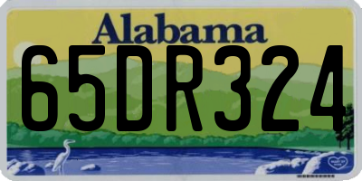 AL license plate 65DR324