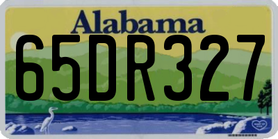 AL license plate 65DR327