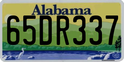 AL license plate 65DR337