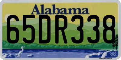 AL license plate 65DR338