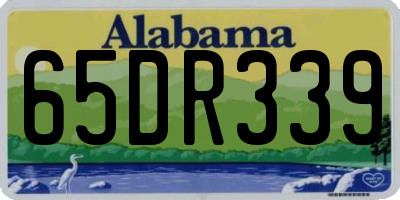 AL license plate 65DR339