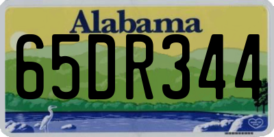 AL license plate 65DR344