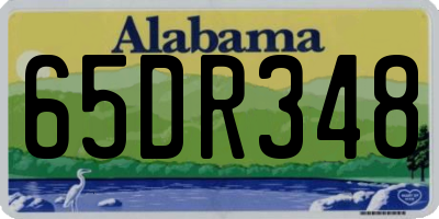 AL license plate 65DR348