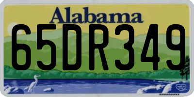 AL license plate 65DR349