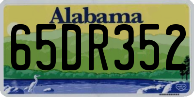 AL license plate 65DR352