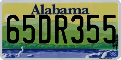 AL license plate 65DR355