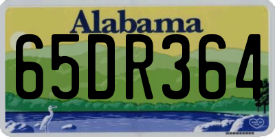 AL license plate 65DR364