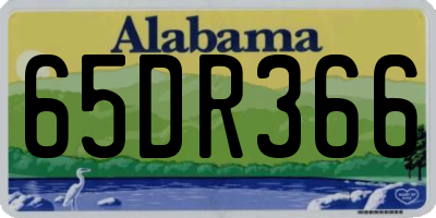 AL license plate 65DR366