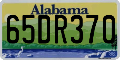 AL license plate 65DR370