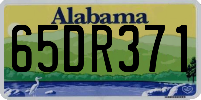 AL license plate 65DR371