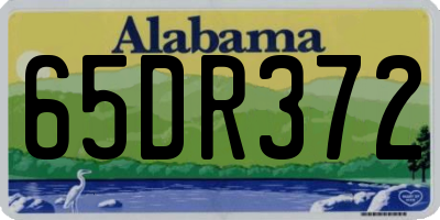 AL license plate 65DR372