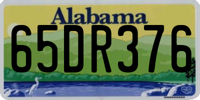 AL license plate 65DR376
