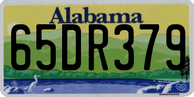 AL license plate 65DR379