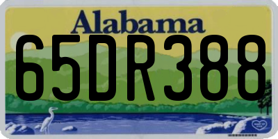 AL license plate 65DR388