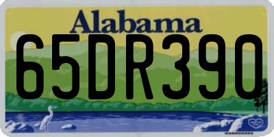 AL license plate 65DR390