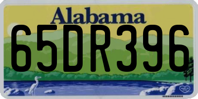 AL license plate 65DR396