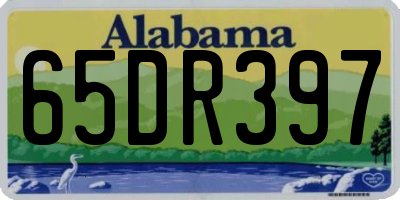 AL license plate 65DR397
